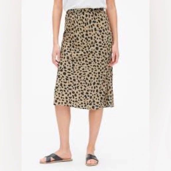 GAP Leopard Print A-Line Midi Skirt – Size Small – Excellent Condition - Picture 4 of 6